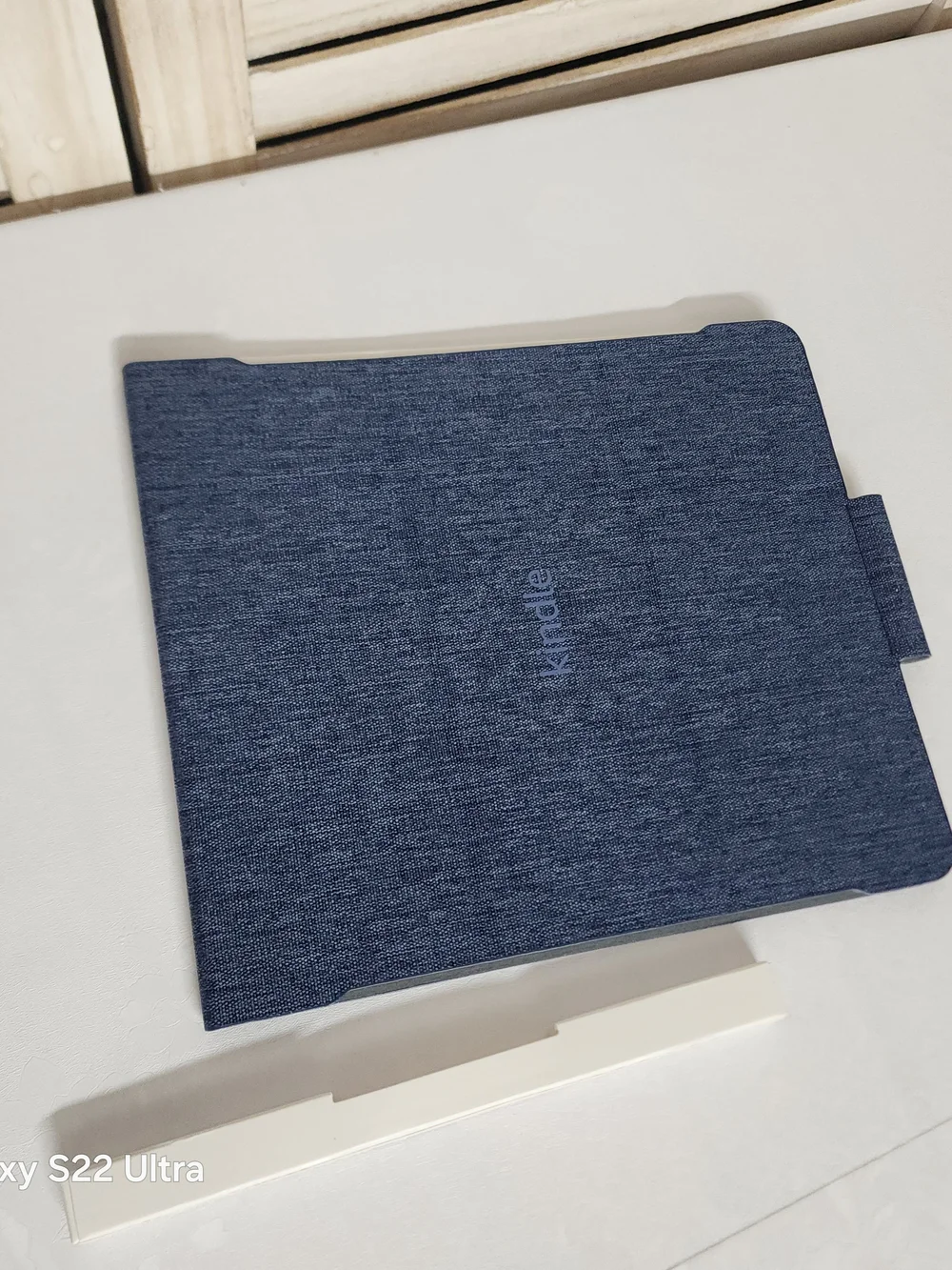 Blue Fabric Folio Case - Protective Tablet Cover